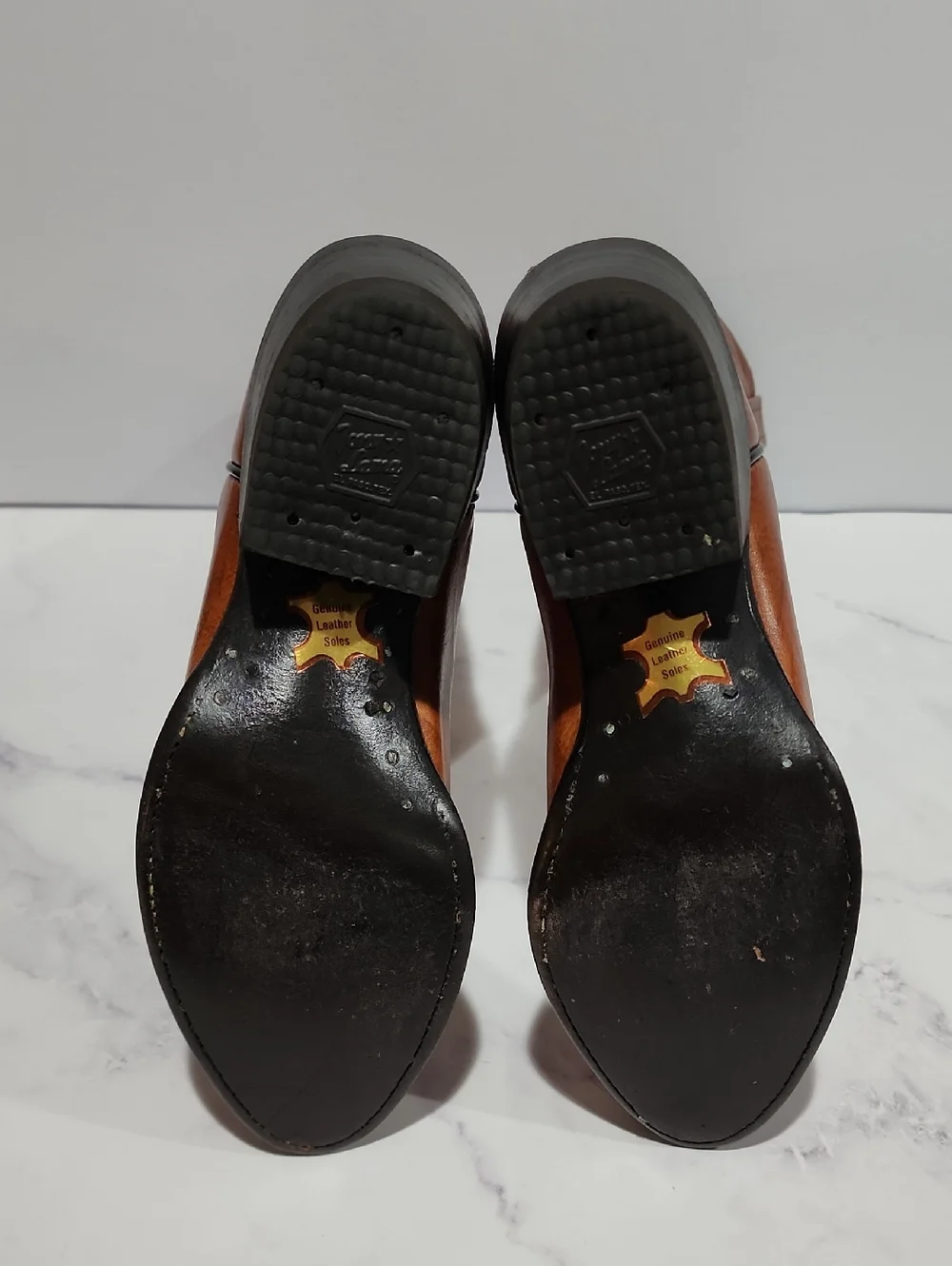 Tony Lama Brown Genuine  Leather Soles  Cowboy Boots